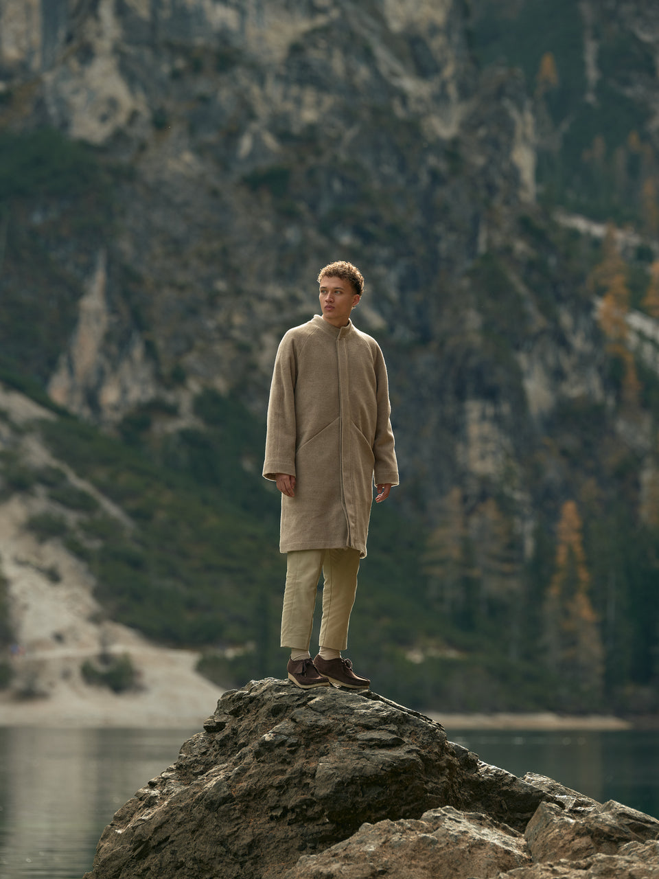 Pantaloni Pietra Chiara - Beige limestone pants