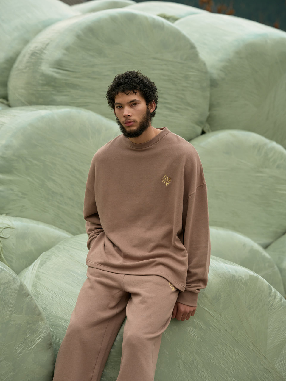 Skyline Noon Brown Sweatsuit