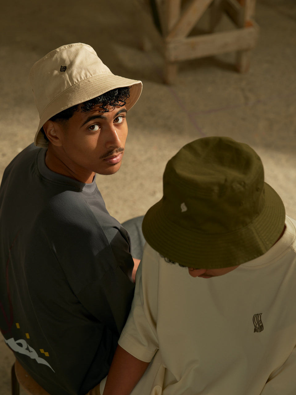 Lower the Gaze – Bucket Hat (Sand Grain)