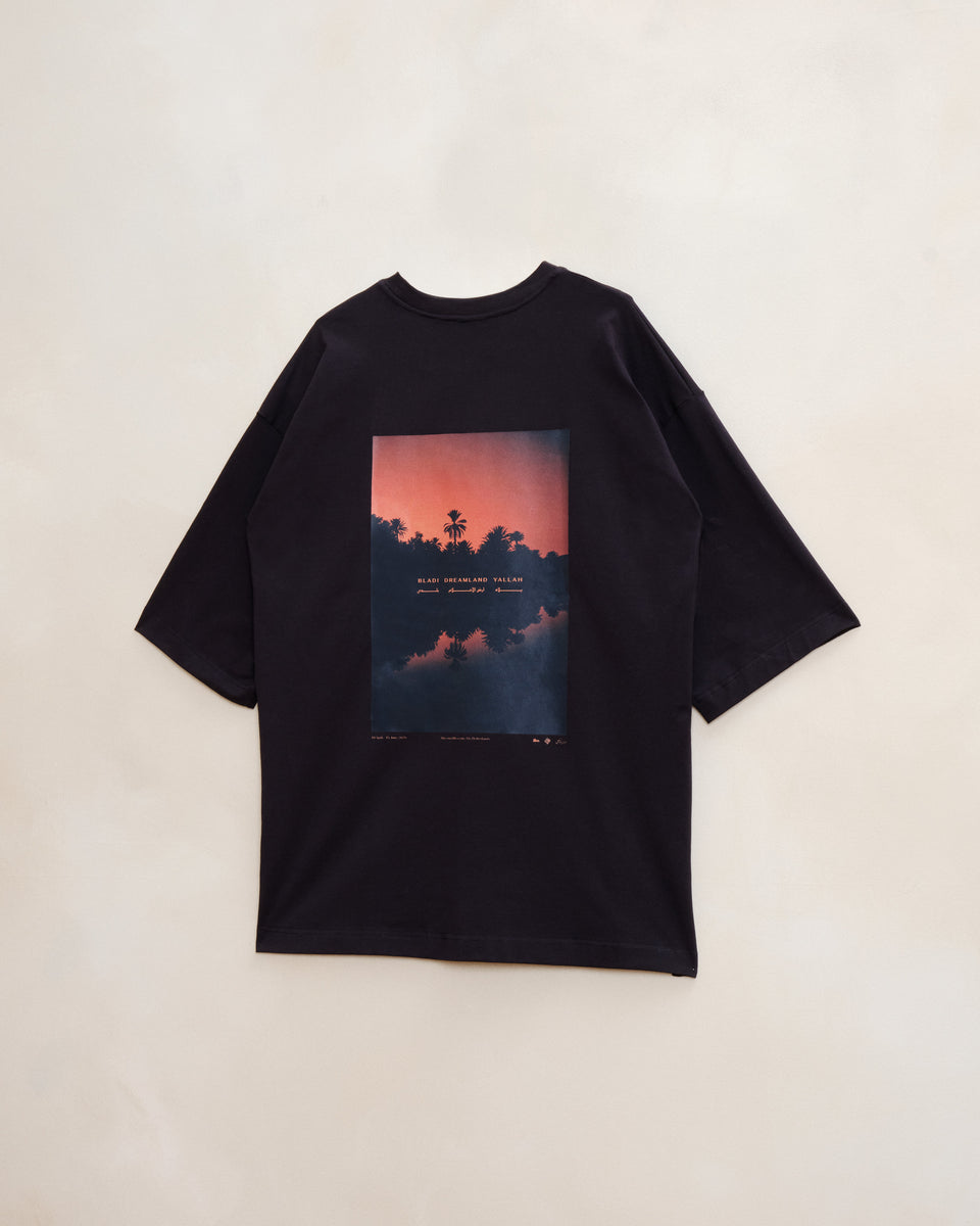Mastoor X Mounir Raji - Dreamland - Bladi - Yallah T-Shirt - Black