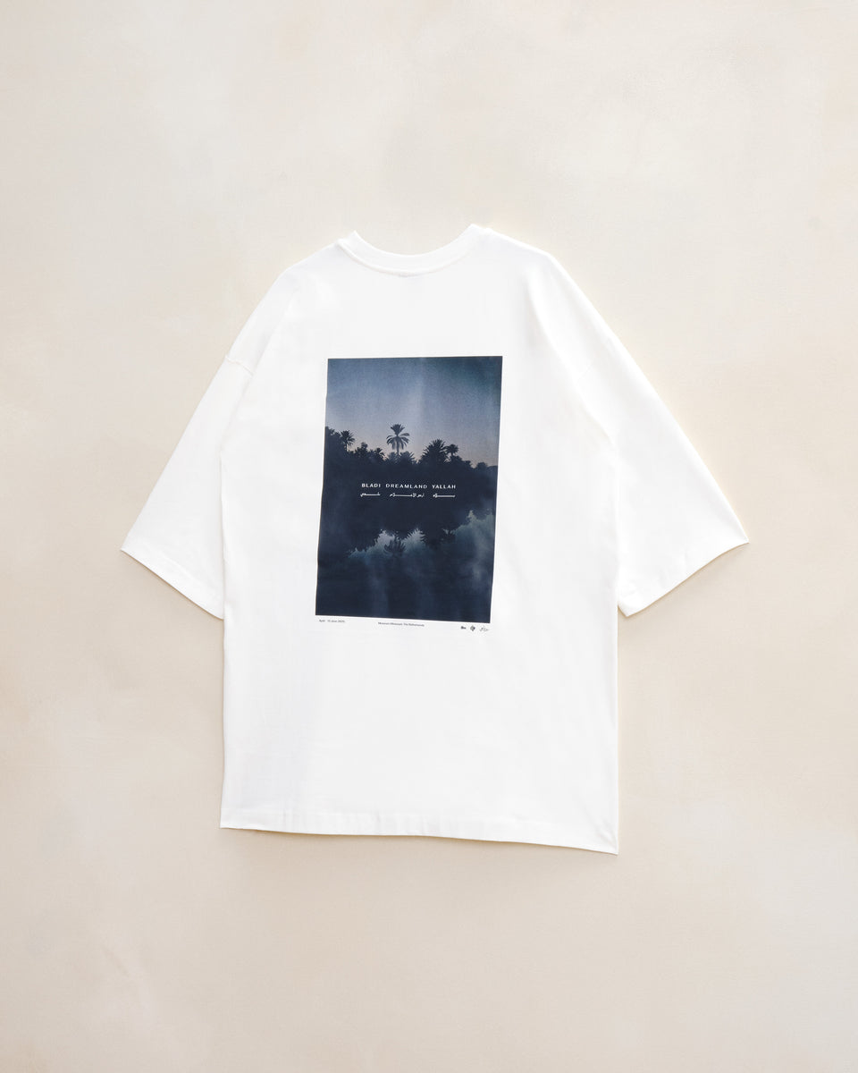 Mastoor X Mounir Raji - Dreamland - Bladi - Yallah T-Shirt - White