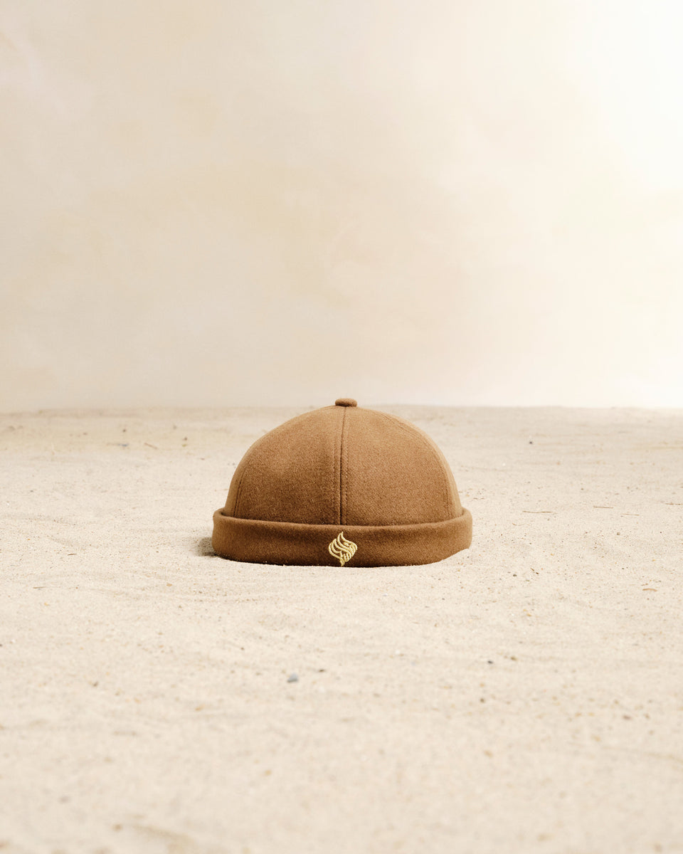 Brimless Cap Earth Brown