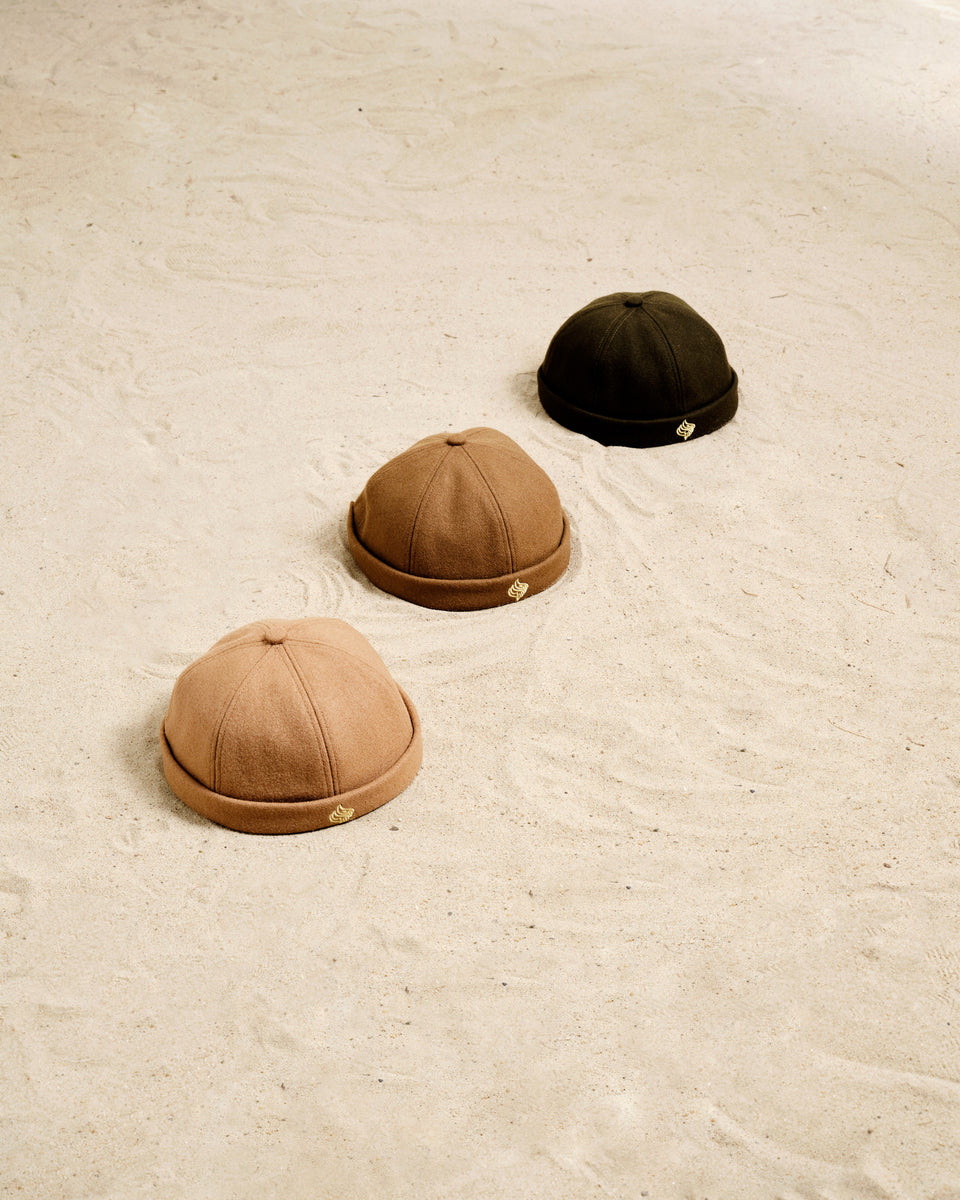 Brimless Cap Earth Brown