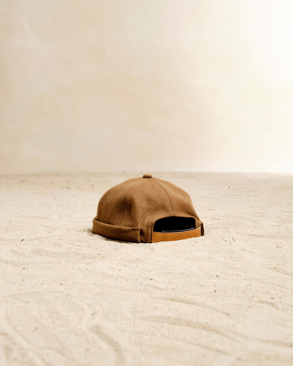 Brimless Cap Earth Brown