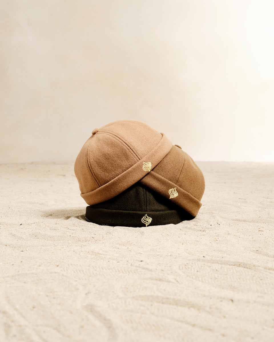 Brimless Cap Earth Brown